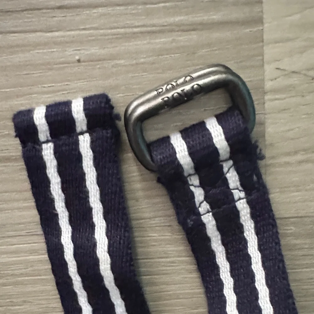 Polo by Ralph Lauren Navy and White Kids Belt